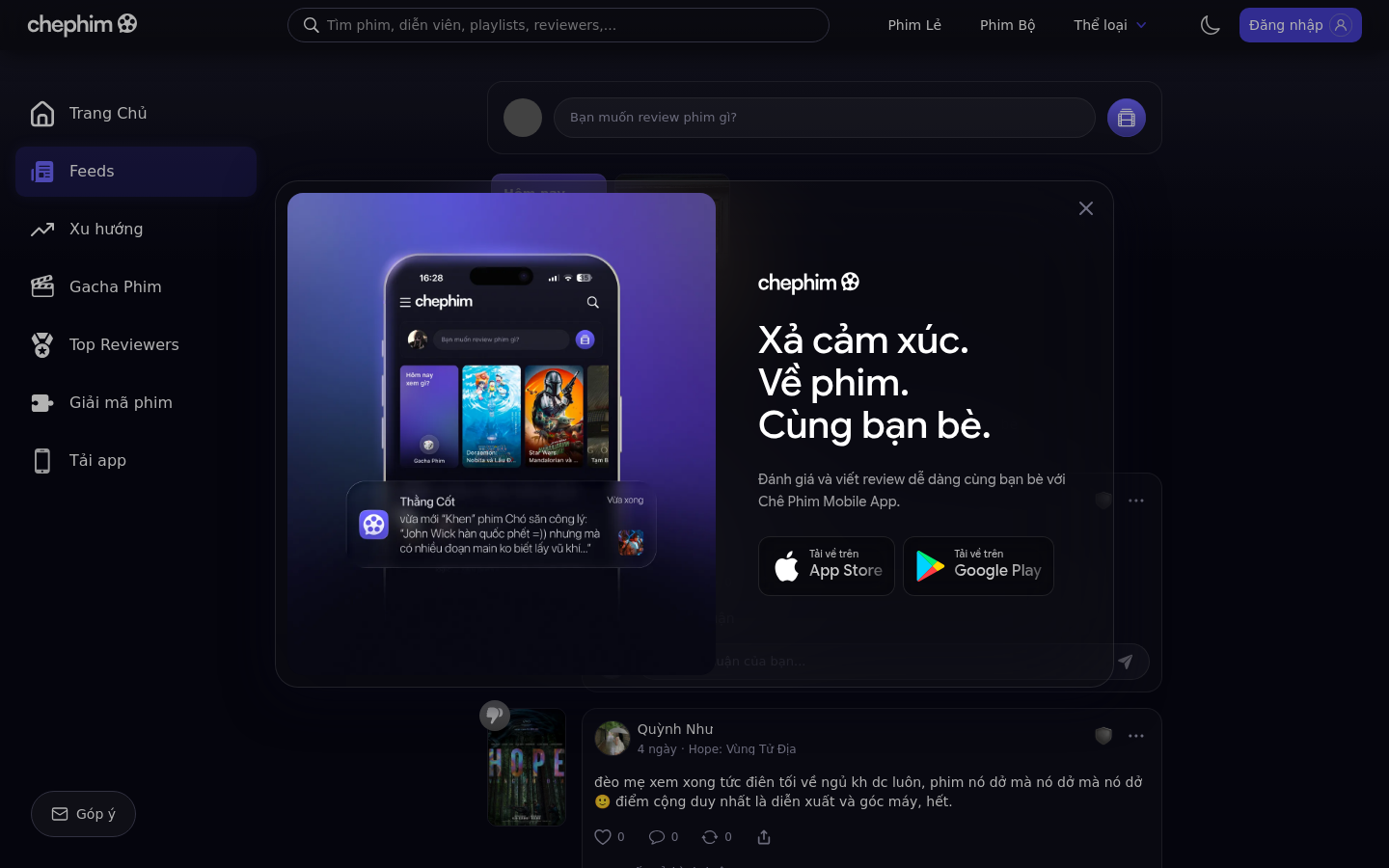 Giao diện Chê Phim